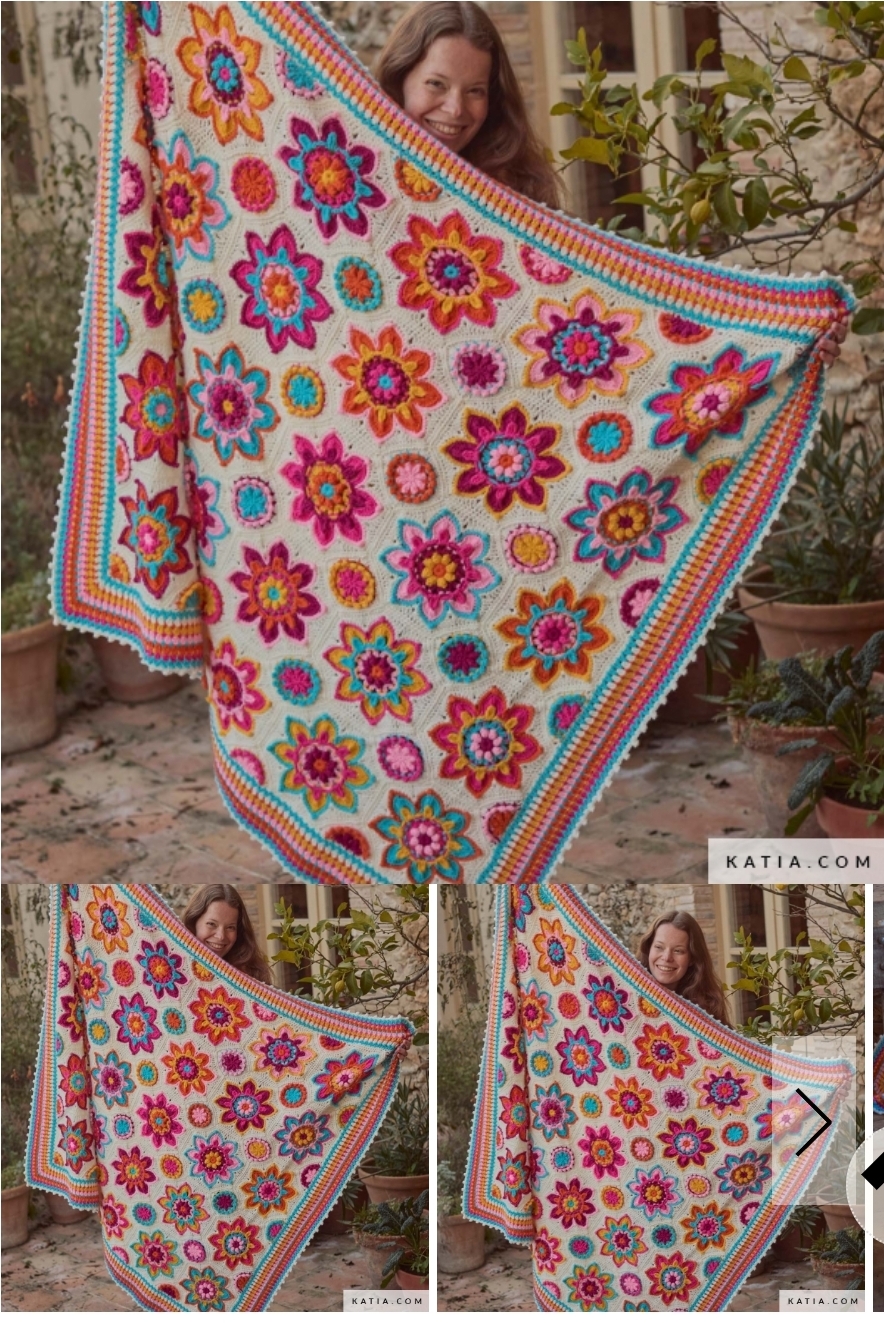 Flower Forever- Blanket in Wol