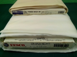 Borduurstof 2.80m breed x 25 cm creme