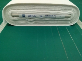 Aida stof per cm x 1,50 m wit