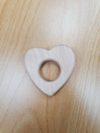 Houten ring hart