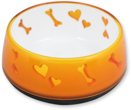 AFP PUPPY LOVE BOWL ( drink en voerbak) Oranje-M Ø 13cm - In voorraad