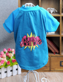 Hondenshirt Barbie Blauw -Small - Ruglengte 20 cm - In Voorraad