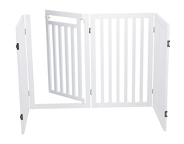 Trixie Hondenhek Met Deur Wit 60-160 x 81 cm - Gratis Verzending