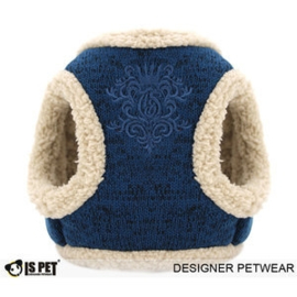 IsPet Tuigje Lili Fleece Navy Blauw Large 43-45 cm