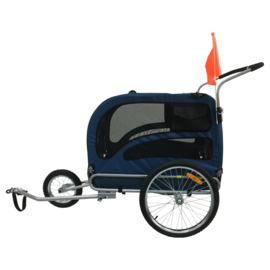 Hondenfietskar Topmast Original Jogger Opvouwbaar Blauw XL - Gratis Verzending