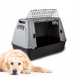 Honden TransportBox Skudo grijs  100x60x65 cm - Gratis Verzending