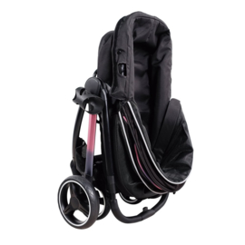 Ibiyaya Hondenbuggy  Retro Luxe Stroller – Prism Black - Gratis Verzending