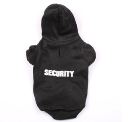 Hoody Security Zwart - Maat  XS -  Ruglengte 18-20 CM - In Voorraad