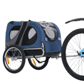 Hondenfietskar Topmast Original Opvouwbaar Blauw Medium- Gratis Verzending