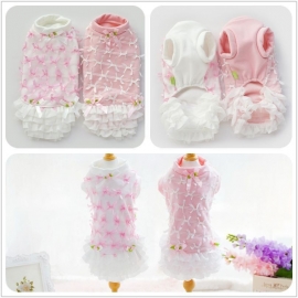Hondenjurkje Bloomy Roze Small-Ruglengte 25 cm-In voorraad
