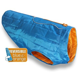 Hondenjas Kurgo Loft Thermal Jas Blauw/ Oranje XL- Ruglengte 69 cm - In Voorraad