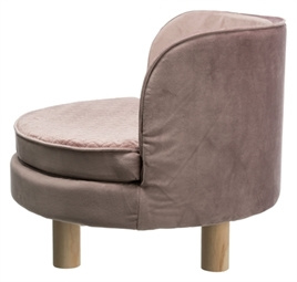 Hondensofa - Mand Livia Roze 48x48 x 40 cm - Gratis Verzending