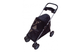 Topmast Hondenbuggy 4 wielen Zwart 94 x 46 x 91,5cm - Max 15kg - Gratis Verzending