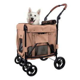 Ibiyaya – Hondenbuggy Gentle Giant Pet Wagon Dirty Peach - Gratis verzending