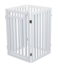 Trixie Hondenhek Met Deur Wit 60-160 x 81 cm - Gratis Verzending