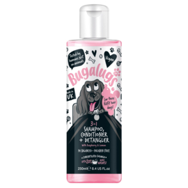 Buggalugs 3 In 1-  Shampoo + Conditioner + Ontklitter Framboos En Citroen - 250 ml