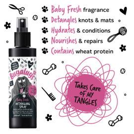 Bugalugs Baby Fresh Detangling Spray 200ml - Hond - Babypoeder Geur – ( ontklitspray)