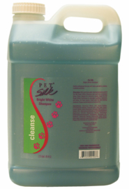 Pet Silk Bright White Shampoo 9,4 Liter met gratis Pomp - Witte en licht Vachten