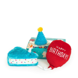 ZippyPaws Pup Birthday Box Blue- In voorraad