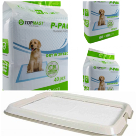 Topmast Puppy Pads Voordeelpak 120 Stuks met Puppy Trainer Groot-Gratis Verzending