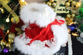 Luxe Kerst cape voor honden Small - Borstomvang 35 cm - In Voorraad