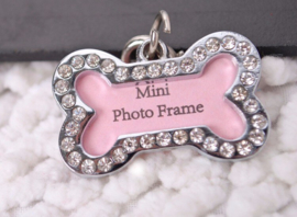 Dog Tag  Foto Frame Kluif 3x2 cm