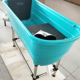 Hondenbad met loopplank 60x124x90cm - Gratis verzending