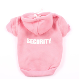 Honden Sweather Security Roze  XS t/m 3XL