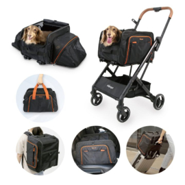 Hondenbuggy Ibiyaya JetPaw-3-in-1 Pet Stroller - Gratis verzending