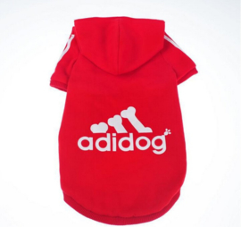 Adidog trui Rood - Large - Ruglengte 30 cm - In Voorraad