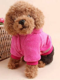 Honden jumpsuit Roze DiDa - Maat XL - Ruglengte 35-40 cm - In Voorraad