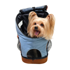 Ibiyaya Denim Fun Lightweight Pet Backpack Rugzak - Gratis Verzending