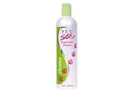 Pet Silk Bright White Shampoo -Reinigd en Hydrateert Witte en licht Vachten