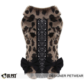 Hondenjas IsPet Elysia Leopard Coat - Medium - Ruglengte 27-30 cm - In voorraad