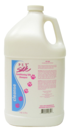Pet Silk Conditioning Silk Shampoo 3,79 liter met gratis pomp -hydrateren van de huid en vacht