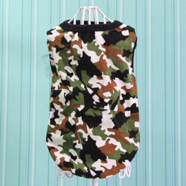 Honden Shirt Camouflage Grote Hond Wit Groen  2XL, 3XL, 4XL,5XL,6XL