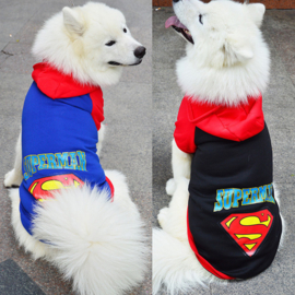 Hondentrui  Superman voor de grote hond Blauw  - 8XL - Ruglengte  70 cm - In Voorraad
