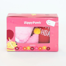 ZippyPaws Pup Birthday Box Pink- In voorraad