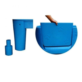 hondenbad blauw Professioneel kunststof incl. beugel - Gratis Verzending