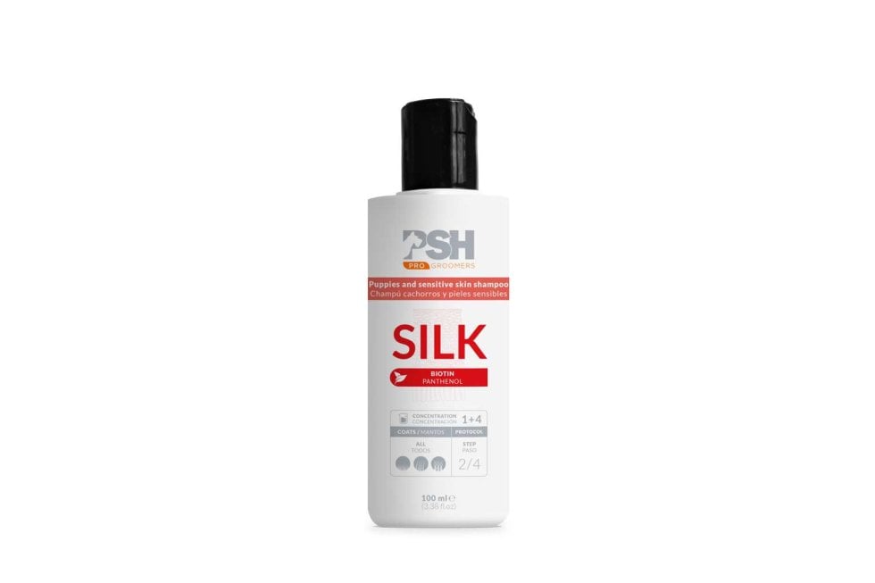 PSH Silk Pro Groomers Silk shampoo 100ml - puppies -gevoelige huid
