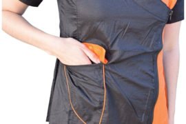 Trimshirt Nala Zwart met Oranje S t/m XL