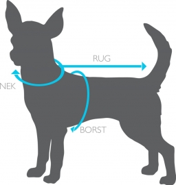 Doxtasy Tuigje Comfy Harness Scottisch Turquoise XXS