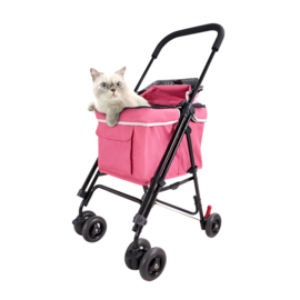 Hondenbuggy Ibiyaya Astro Go Lite Pet Stroller Pink - tot 8 kg - Gratis Verzending/ Verwacht 6-10-2023