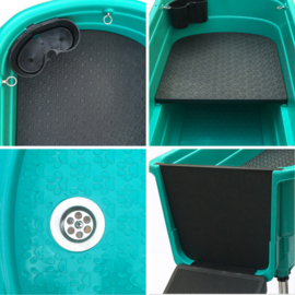Hondenbad met loopplank 60x124x90cm - Gratis verzending