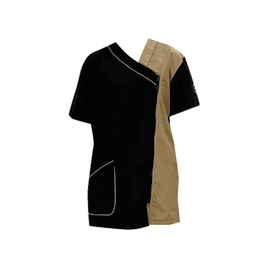 Trimshirt Side zwart/zand, zijsluiting S t/m 3 XL - Gratis Verzending