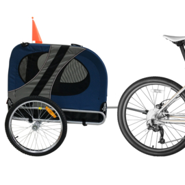 Hondenfietskar Topmast Original Opvouwbaar Blauw Medium- Gratis Verzending