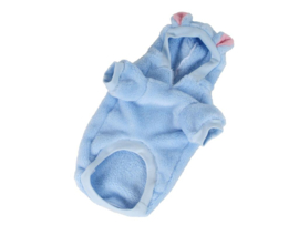 O LALA PETS -Jacket Smokey Blue XS- Ruglente 18-20 cm - IN VOORRAAD