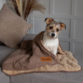 Scruffs Cosy Blanket Caramel Brown 110x75 cm- Zachte Hondendeken