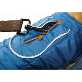 Hondenjas Kurgo Loft Thermal Jas Blauw/ Oranje XL- Ruglengte 69 cm - In Voorraad