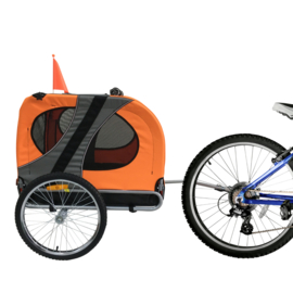 TOPMAST HONDENFIETSKAR ORIGINAL OPVOUWBAAR ORANJE LARGE-Gratis Verzending
